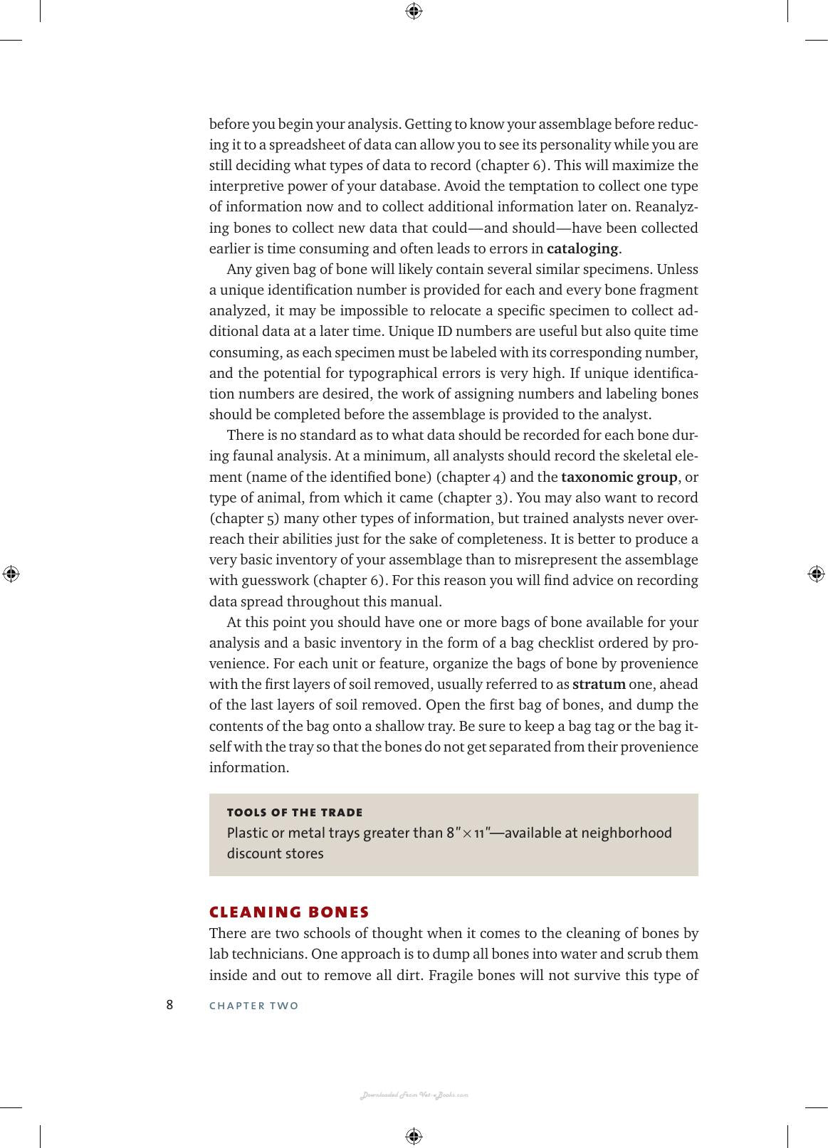 Identifying And Interpreting Animal Bones A Manual