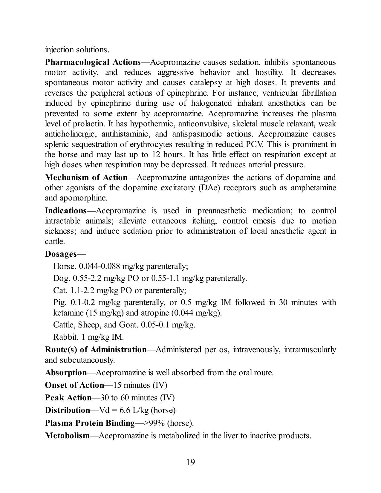 Essential Drug Data For Rational Therapy In Veterinary Practice