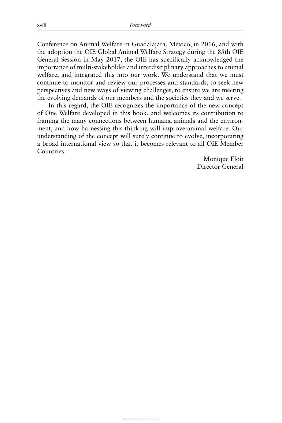 One Welfare A Framework To Improve Animal Welfare And Human Well Being