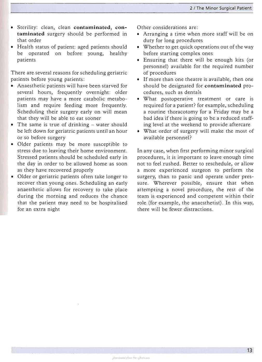 Minor Veterinary Surgery A Handbook For Veterinary Nurses