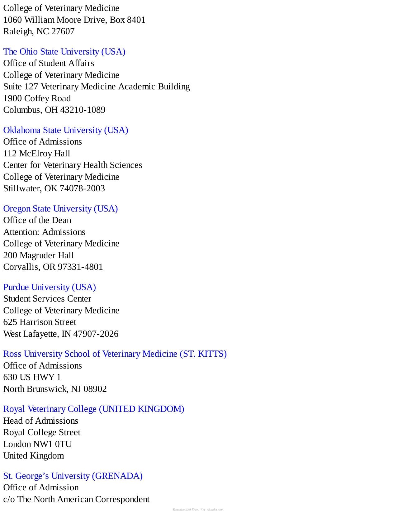 Veterinary Medical School Admission Requirements Vmsar 2018 Edition For 2019 Matriculation