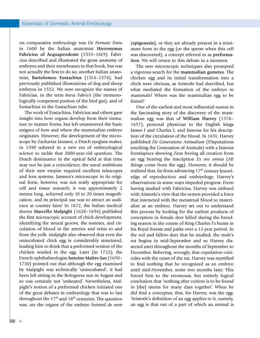 Preview page of Essentials of Domestic Animals Embryology