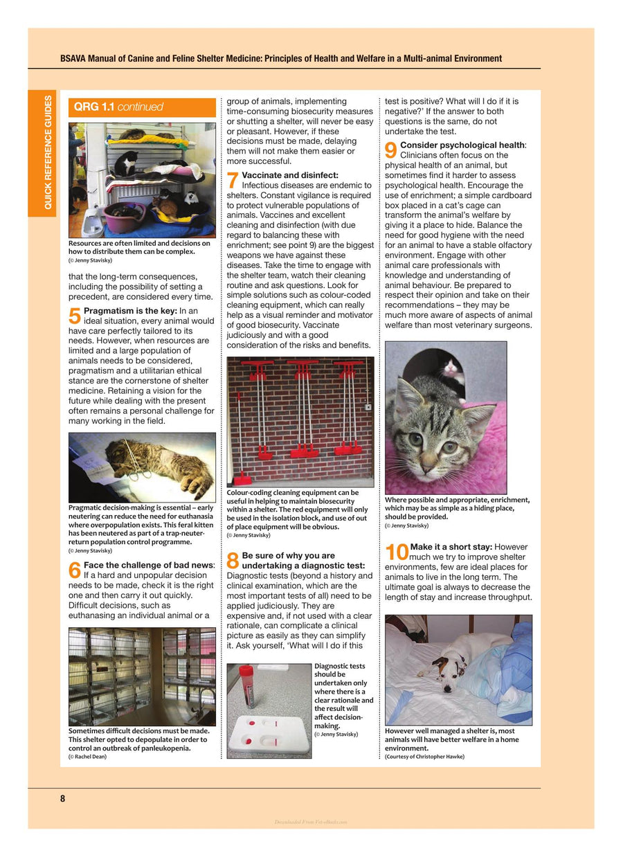 Preview page of Bsava Manual of Canine and Feline Shelter Medicine Principles of Health and Welfare in a Multi Animal Environment
