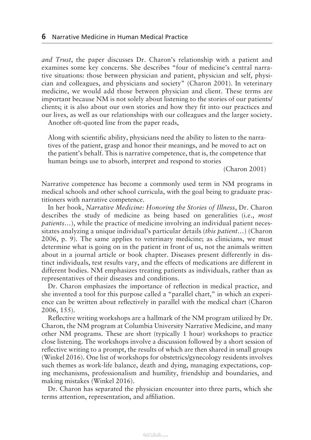 Narrative Medicine In Veterinary Practice