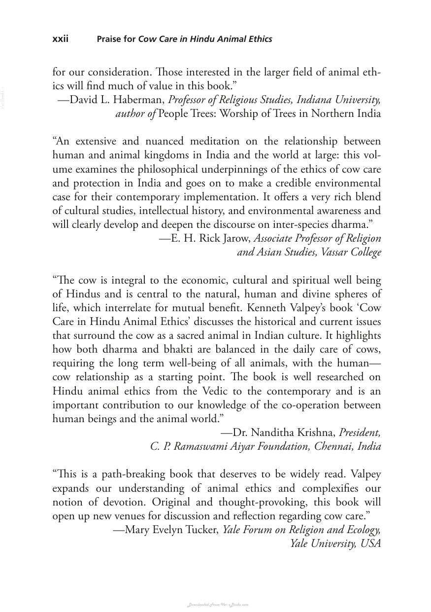 Cow Care In Hindu Animal Ethics