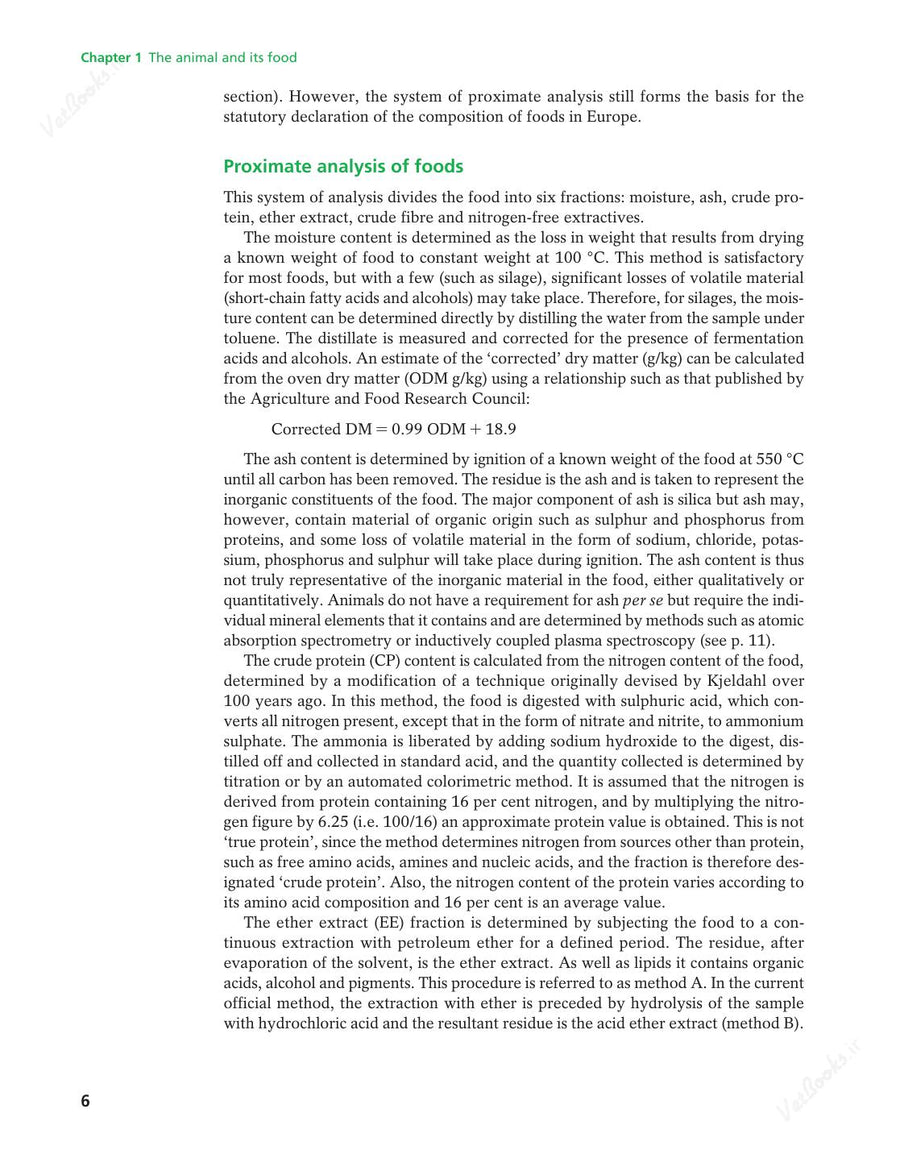 Preview page of Animal Nutrition 8th Edition