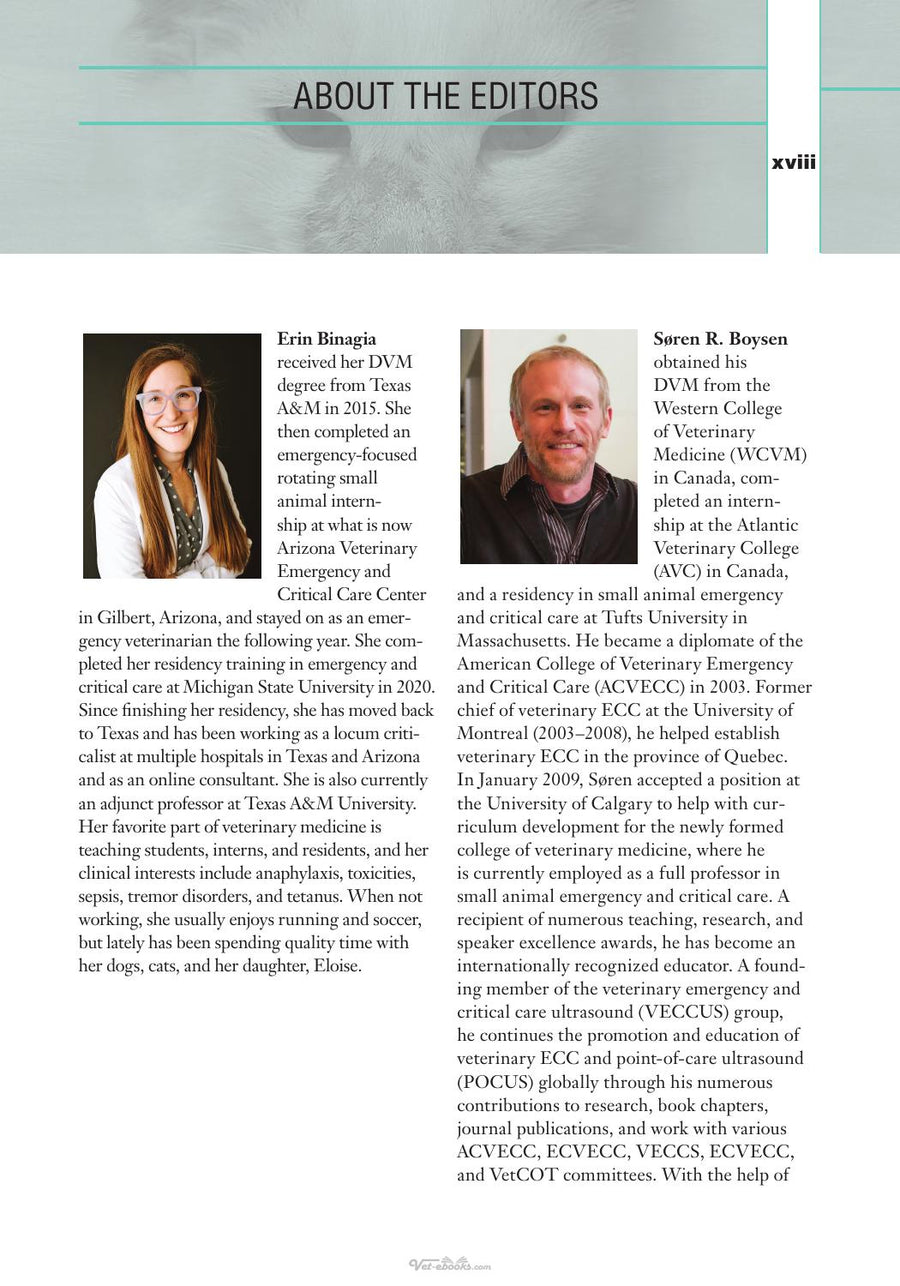 Preview page of Case Studies in Small Animal Point of Care Ultrasound a Color Handbook