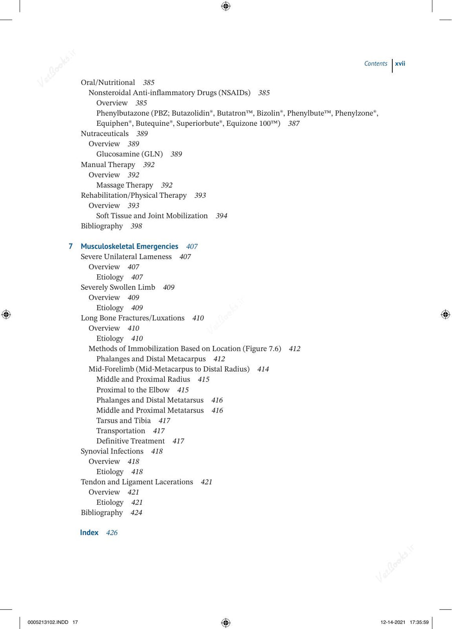 Preview page of Manual of Equine Lameness 2nd Edition