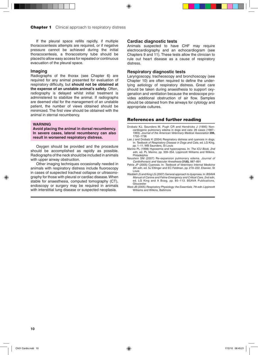 Preview page of Bsava Manual of Canine and Feline Cardiorespiratory Medicine 2nd Edition