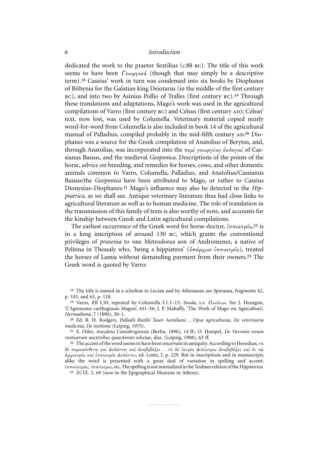 A Byzantine Encyclopaedia Of Horse Medicine