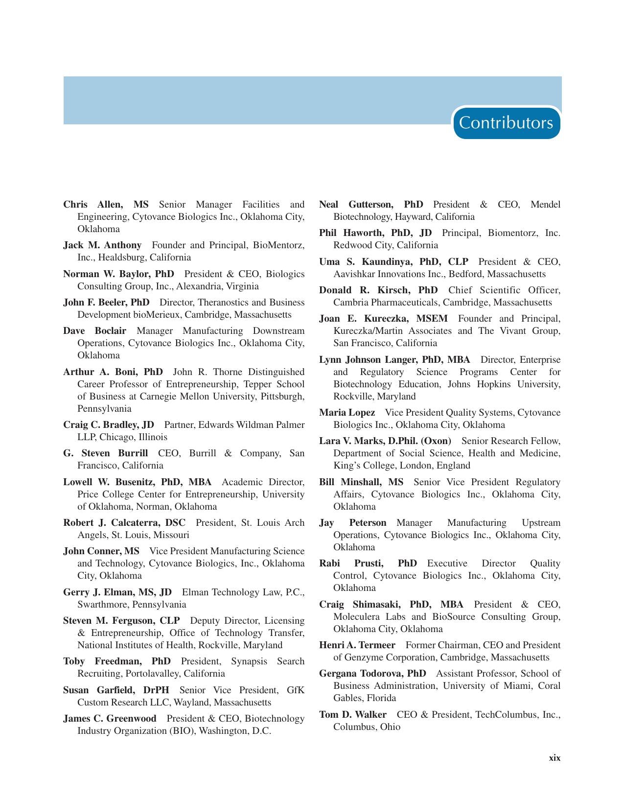 Biotechnology Entrepreneurship Starting Managing And Leading Biotech Companies