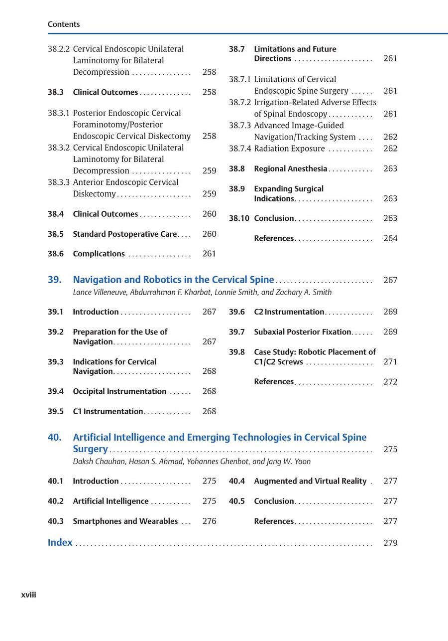Preview page of Cervical Spine Surgery: Principles and Techniques