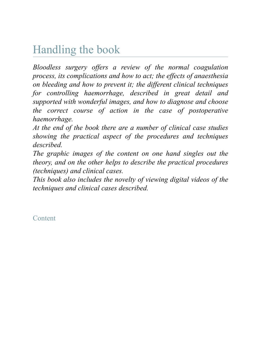 Preview page of Small Animal Surgery: Bloodless Surgery