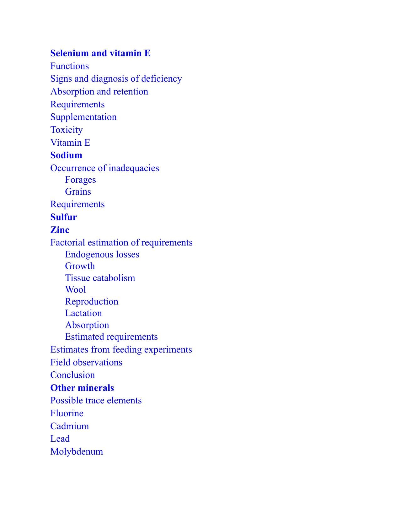 Nutrient Requirements Of Domesticated Ruminants