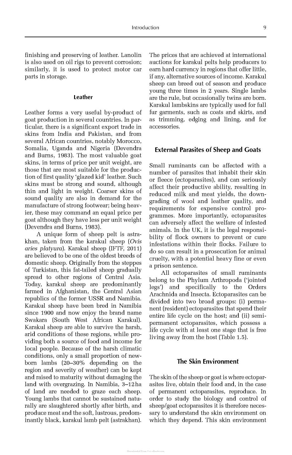 External Parasites Of Small Ruminants