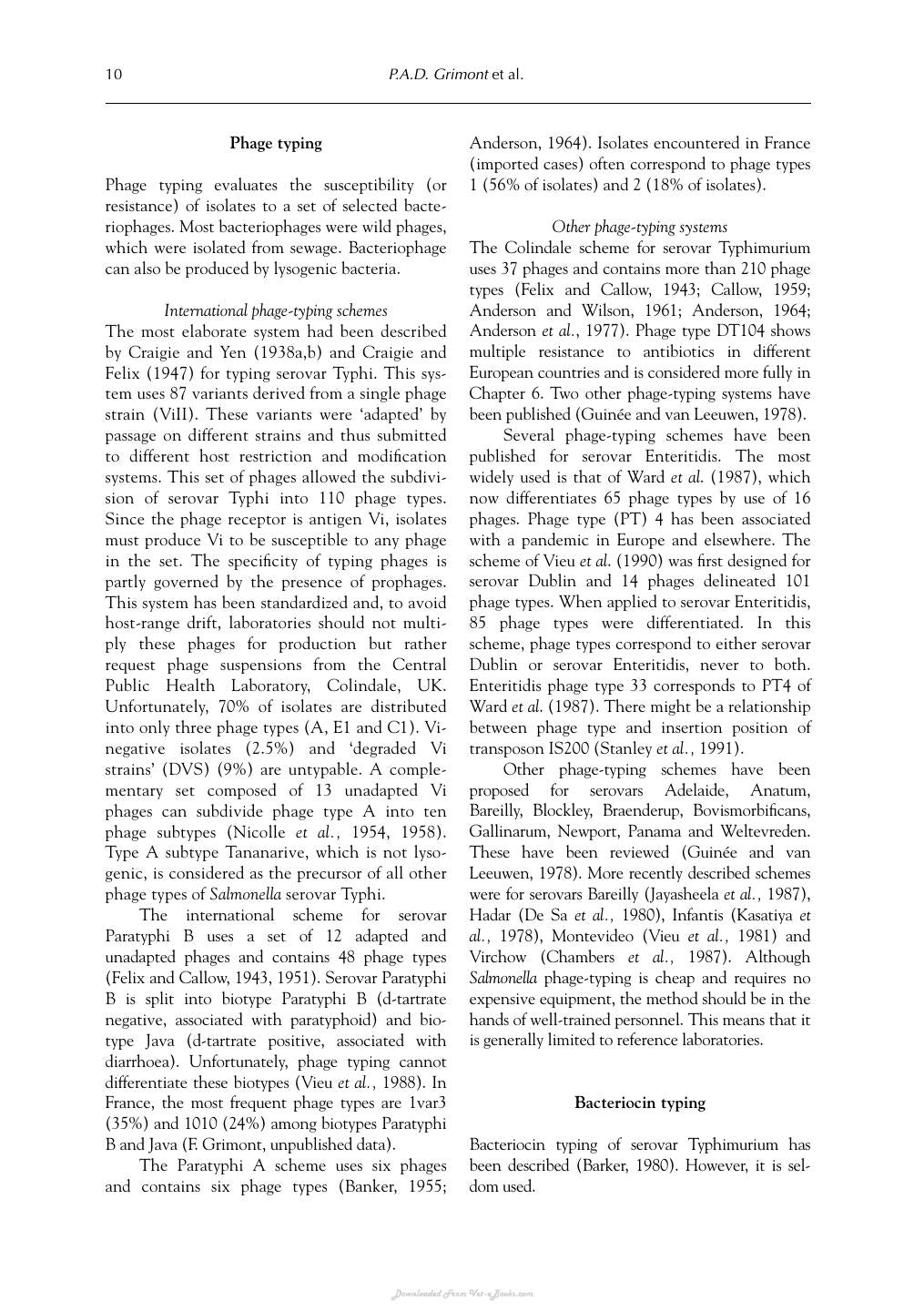 Salmonella In Domestic Animals