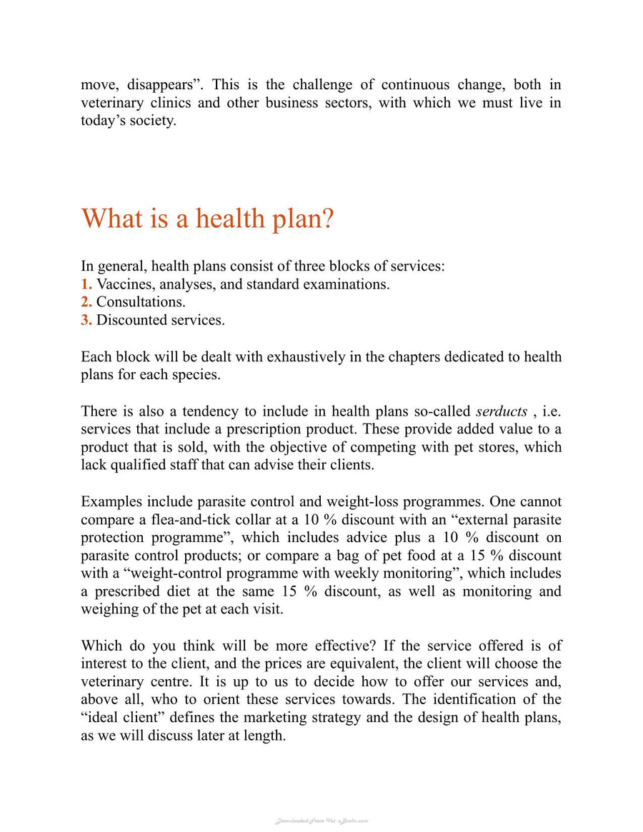 Preview page of Health Plans