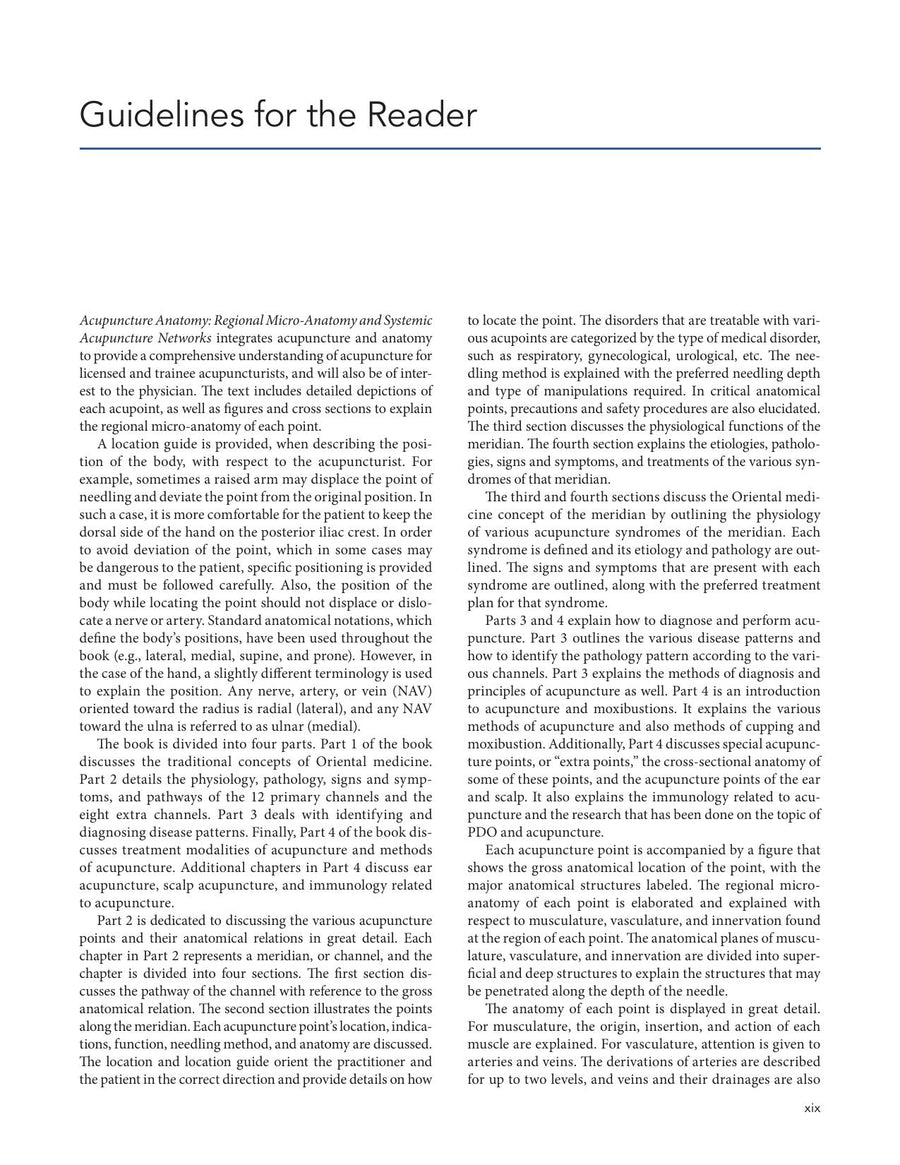 Preview page of Acupuncture Anatomy: Regional Micro-Anatomy and Systemic Acupuncture Networks