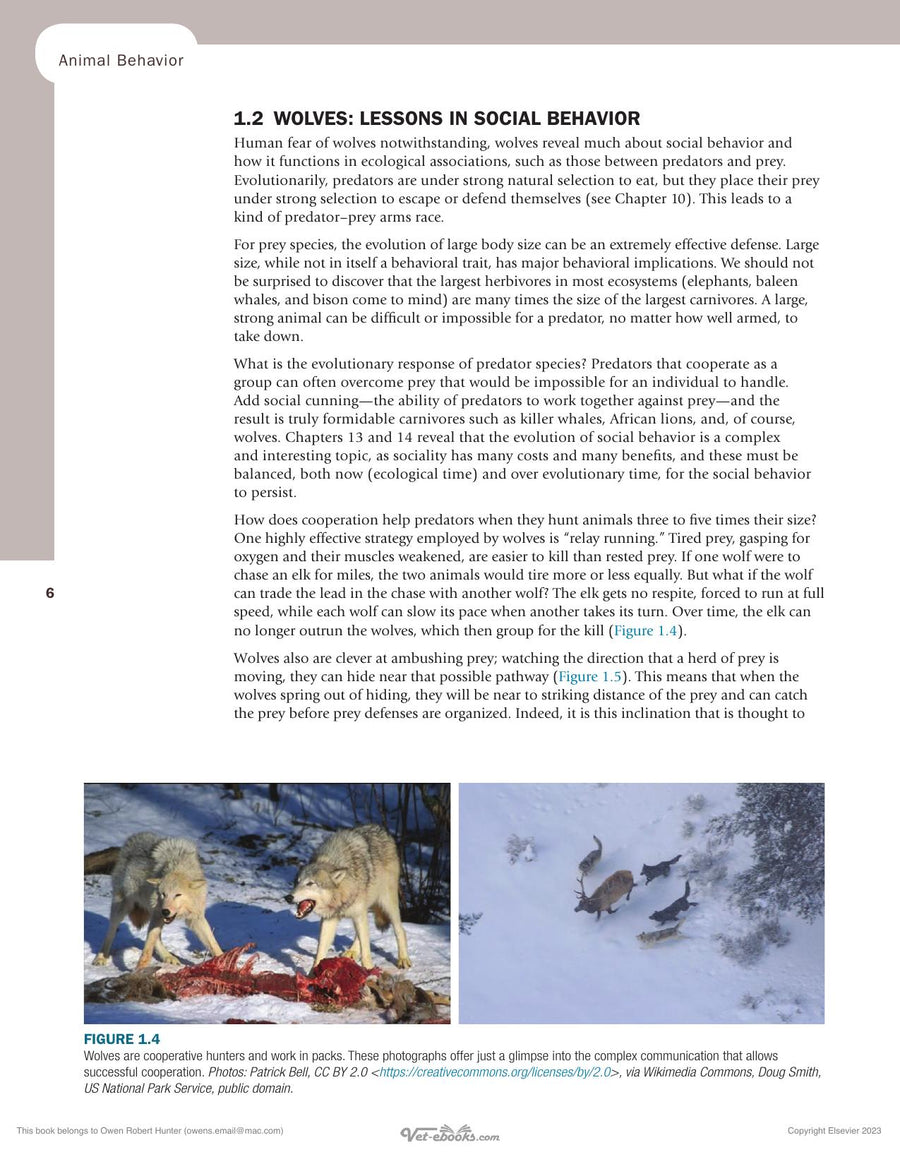 Preview page of Animal Behavior 3rd Edition