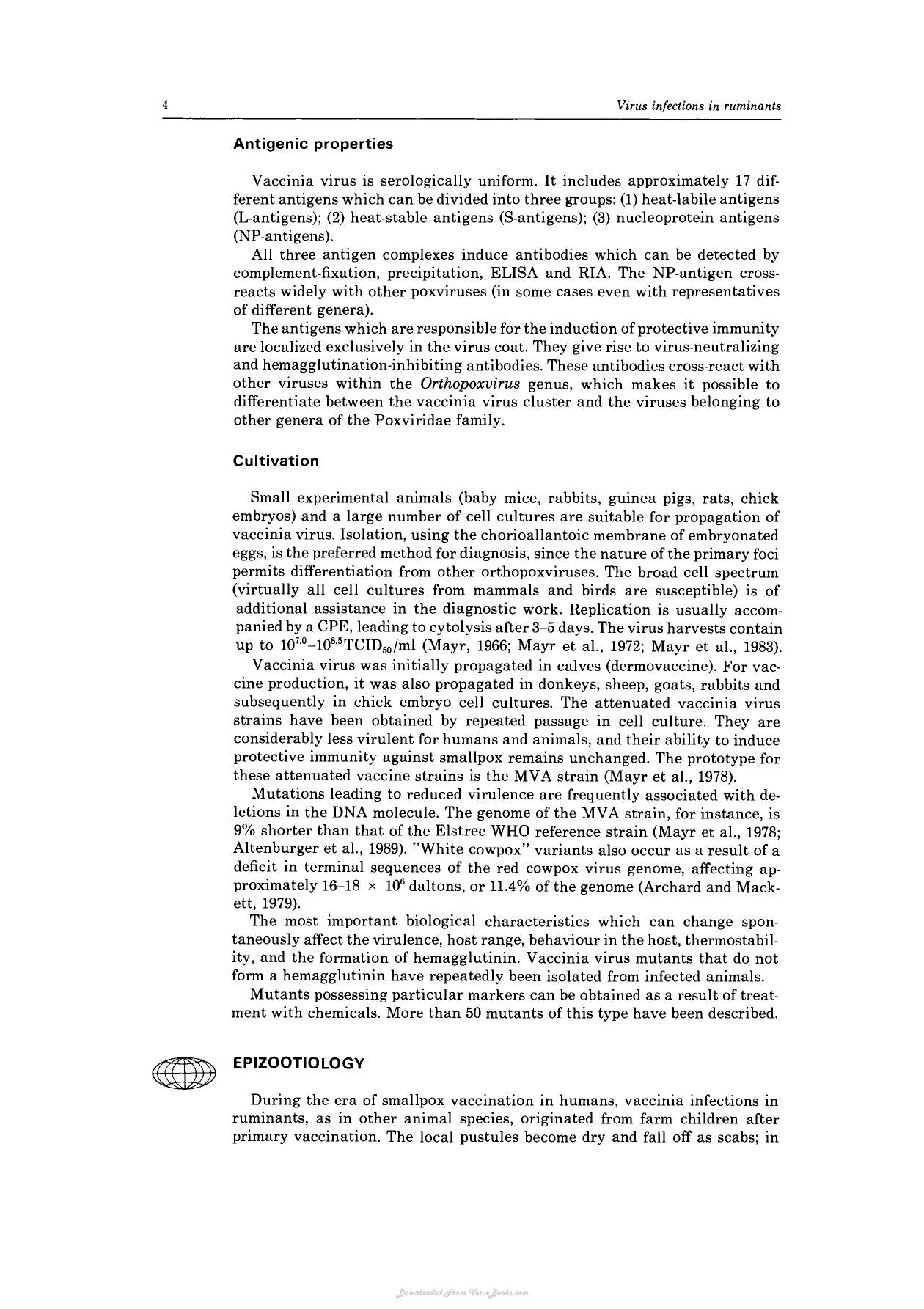 Virus Infections Of Ruminants