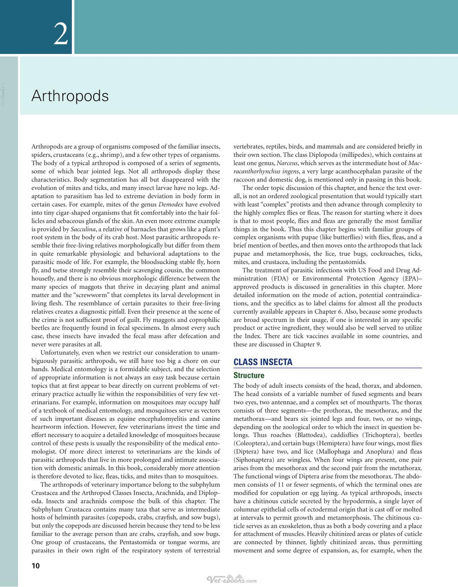 Preview page of Georgis' Parasitology for Veterinarians, 11th Edition