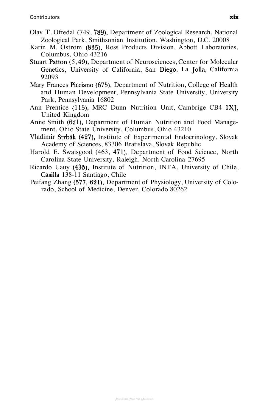 Handbook Of Milk Composition