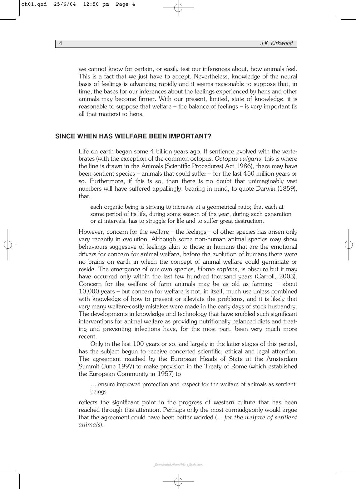 Welfare Of The Laying Hen