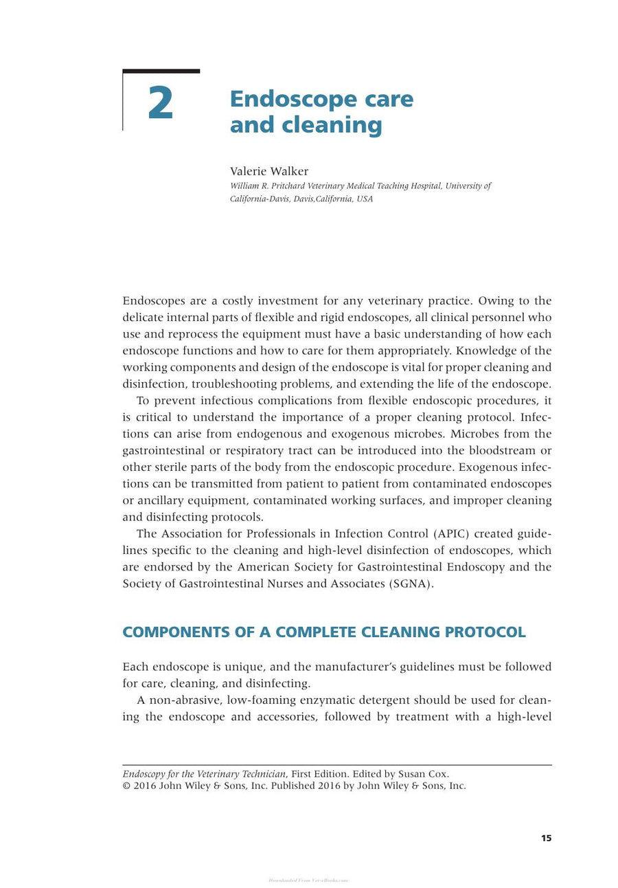 Preview page of Endoscopy for the Veterinary Technician