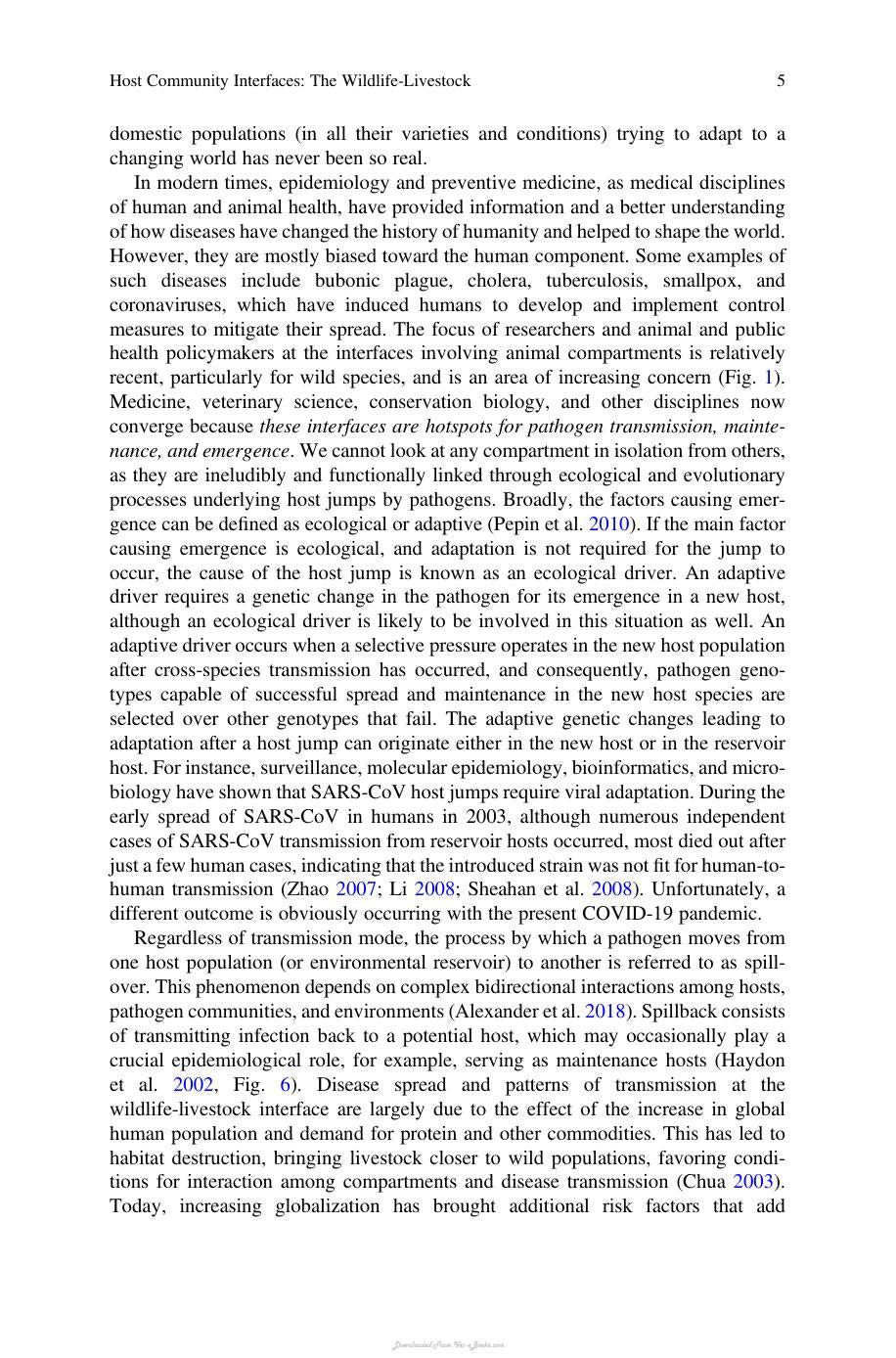 Diseases At The Wildlife Livestock Interface Research And Perspectives In A Changing World