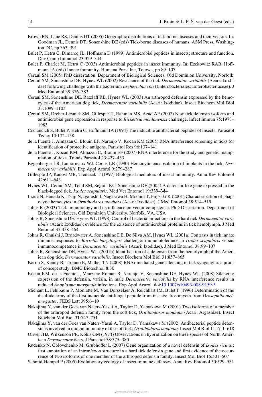 Diseases Of Mites And Ticks