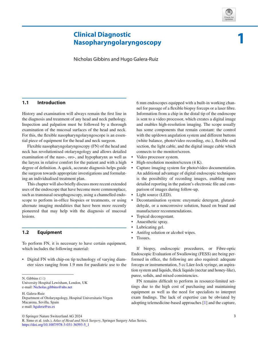 Preview page of Atlas of Head and Neck Surgery