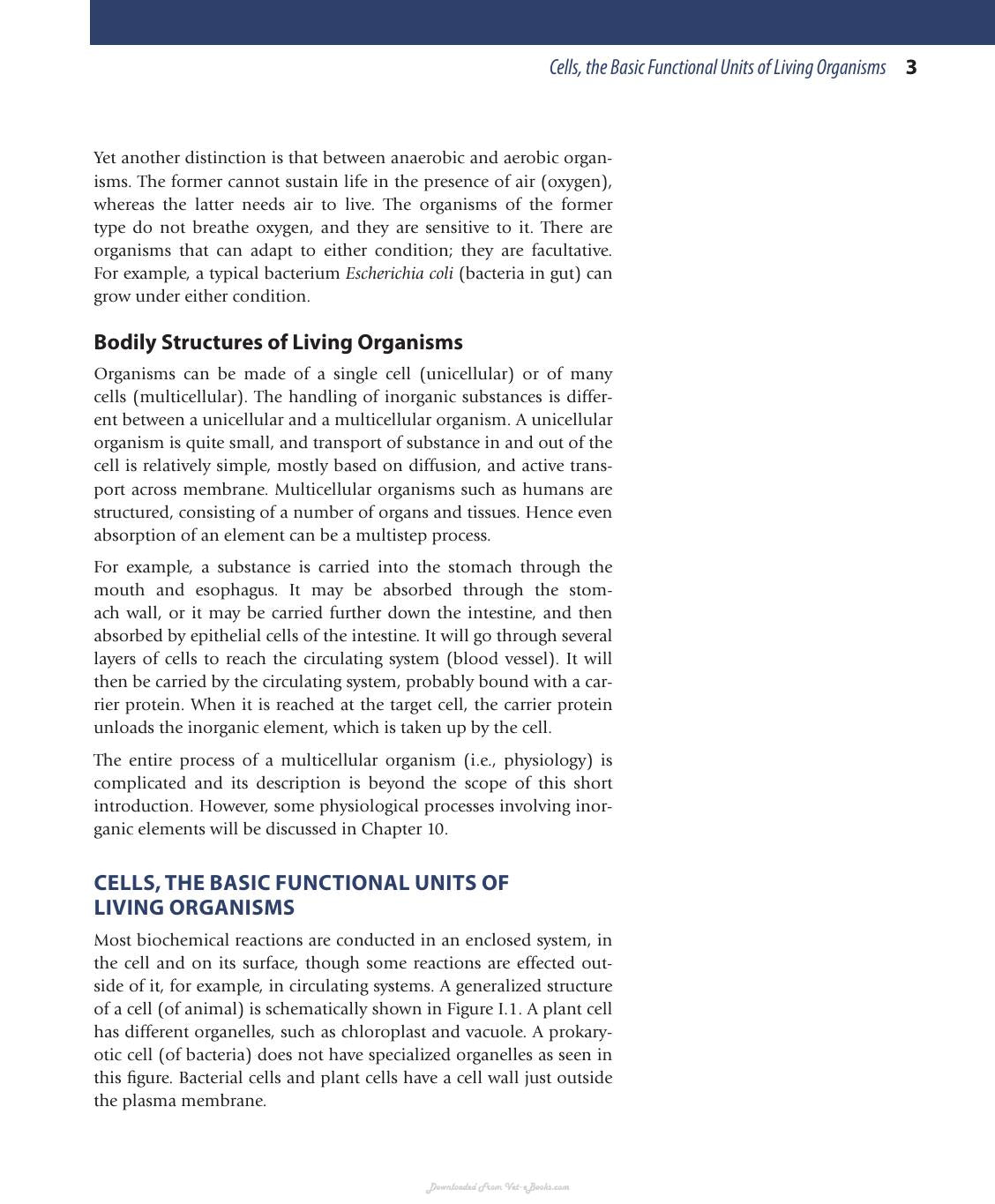 Bioinorganic Chemistry A Survey