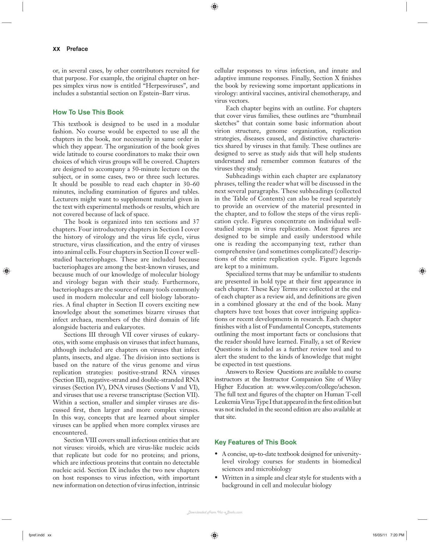 Fundamentals Of Molecular Virology 2Nd Edition