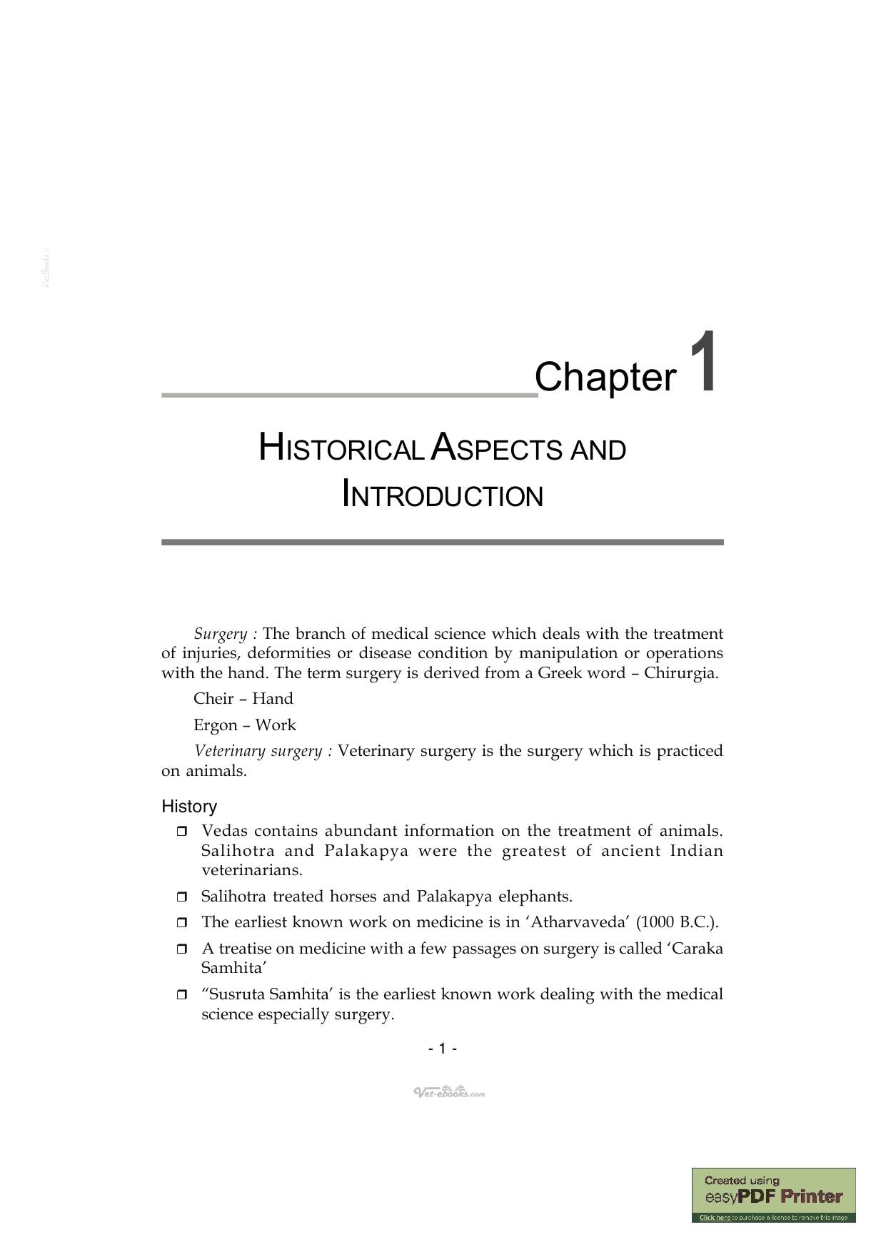 General Animal Surgery And Anaesthesiology