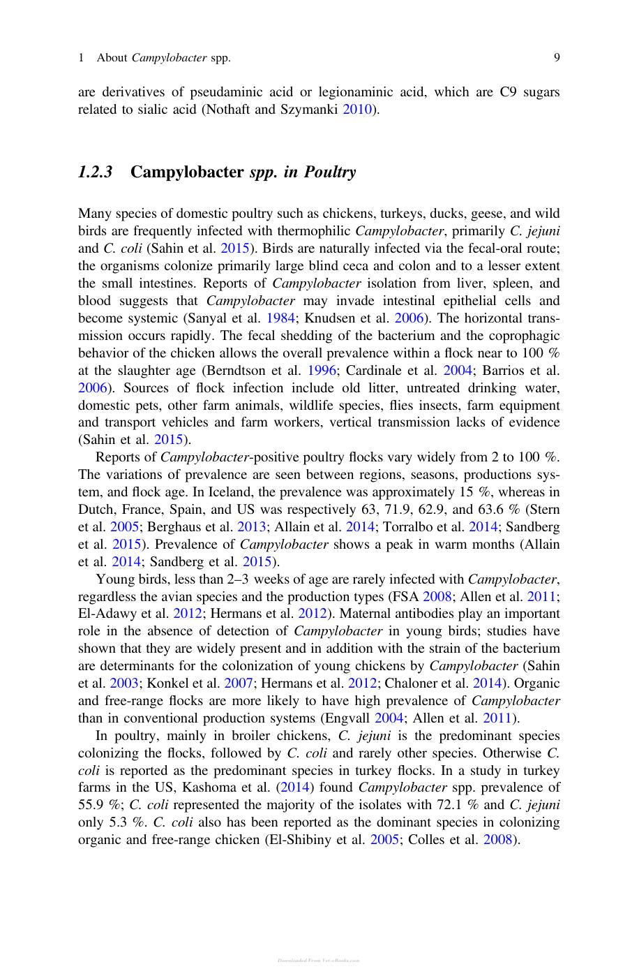 Campylobacter Spp And Related Organisms In Poultry