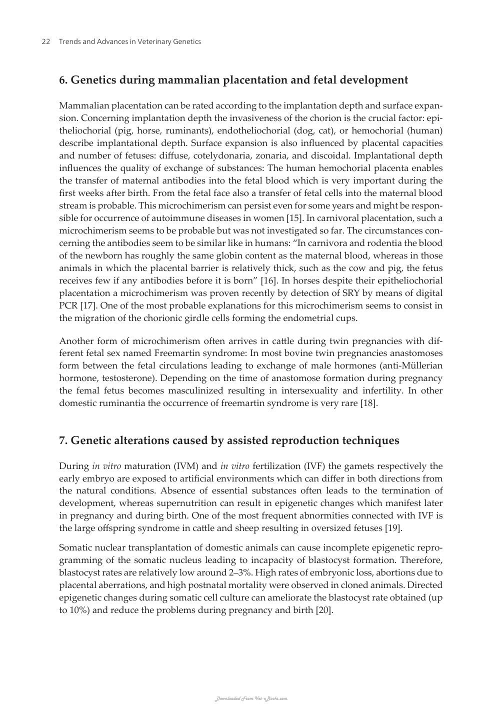 Trends And Advances In Veterinary Genetics