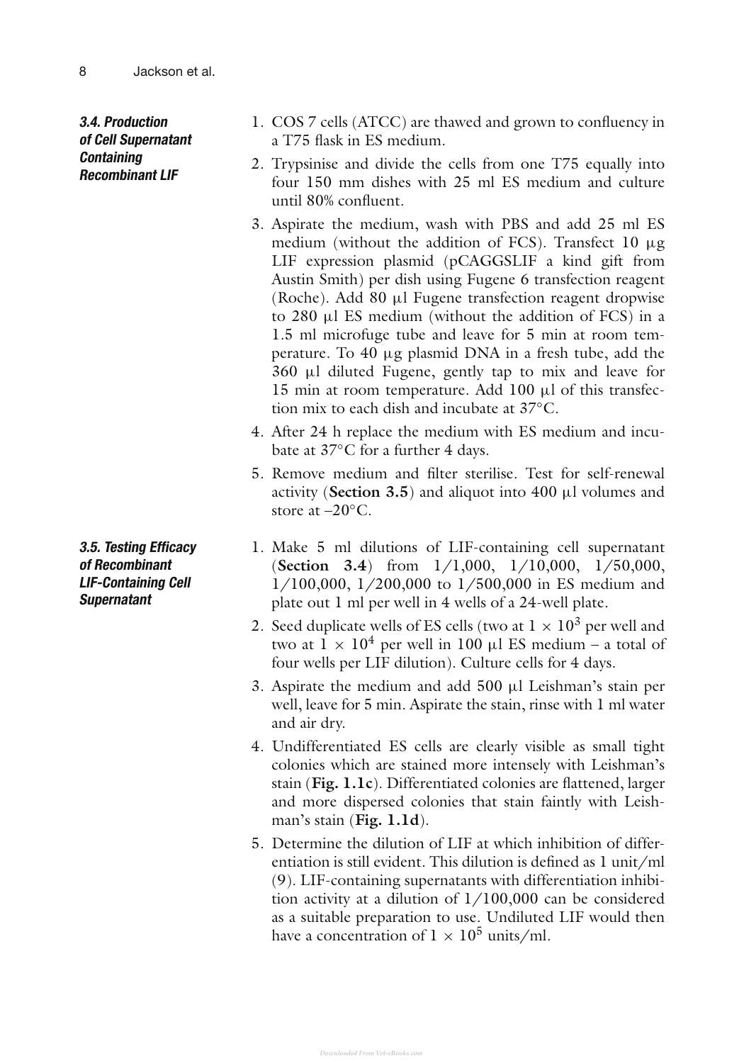 Mouse Cell Culture Methods And Protocols