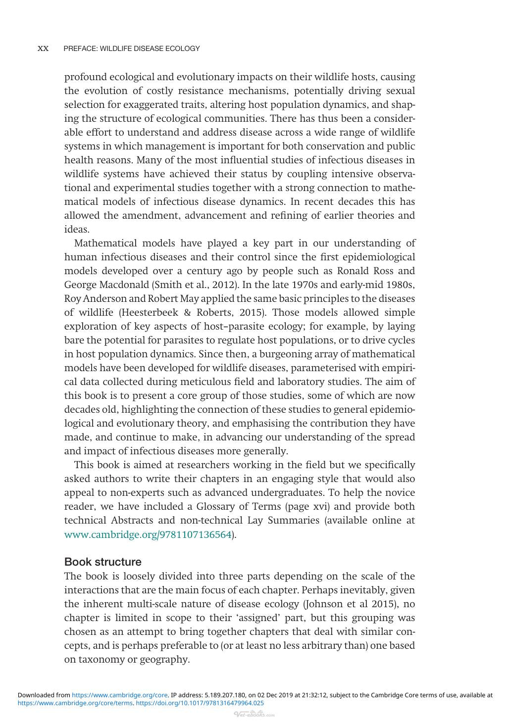Wildlife Disease Ecology