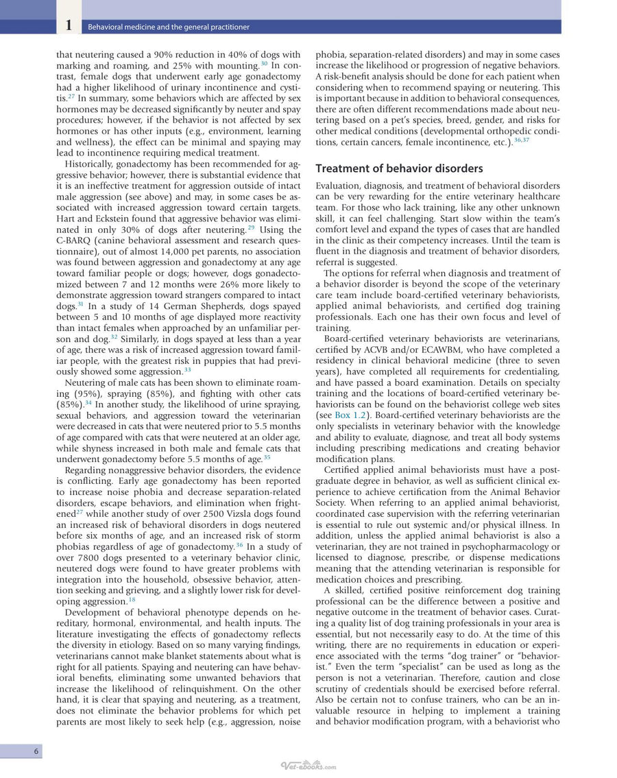 Preview page of Behavior Problems of the Dog and Cat 4th Edition