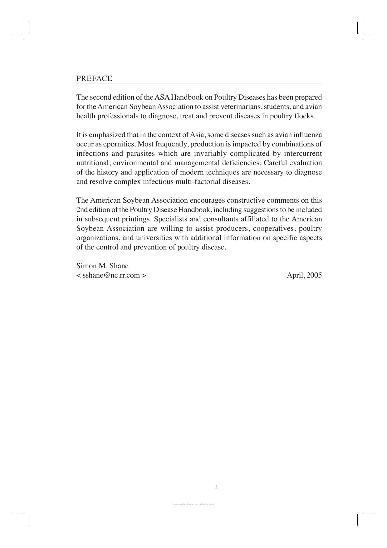 Handbook On Poultry Diseases 2Nd Edition
