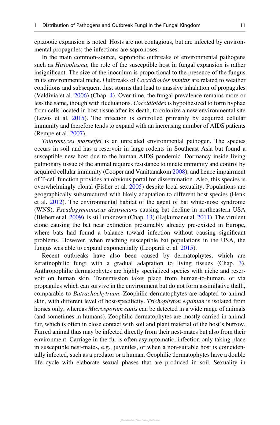 Emerging And Epizootic Fungal Infections In Animals