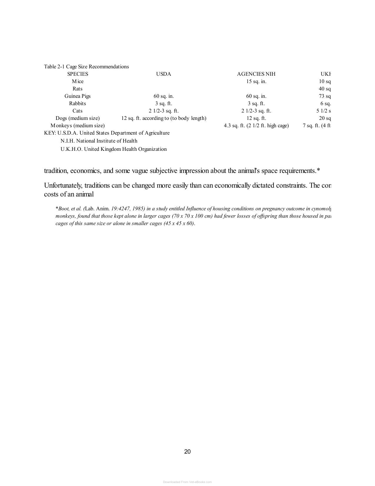 Laboratory Animal Husbandry Ethology Welfare And Experimental Variables