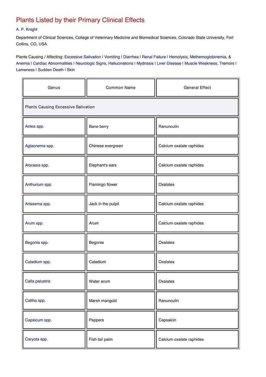 Preview page of A Guide to Poisonous House and Garden Plants
