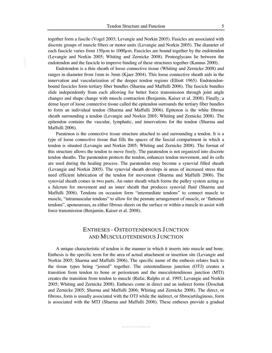 Preview page of Equine Tendon in Health and Disease