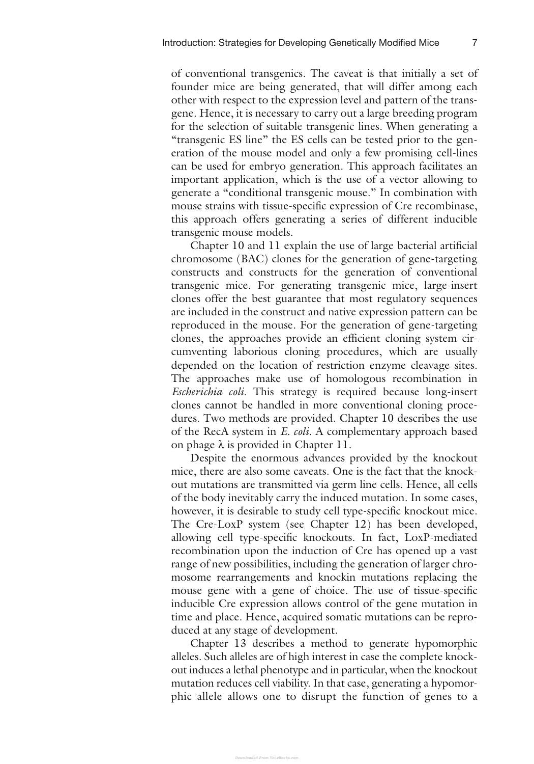 Transgenic Mouse Methods And Protocols 2Nd Edition