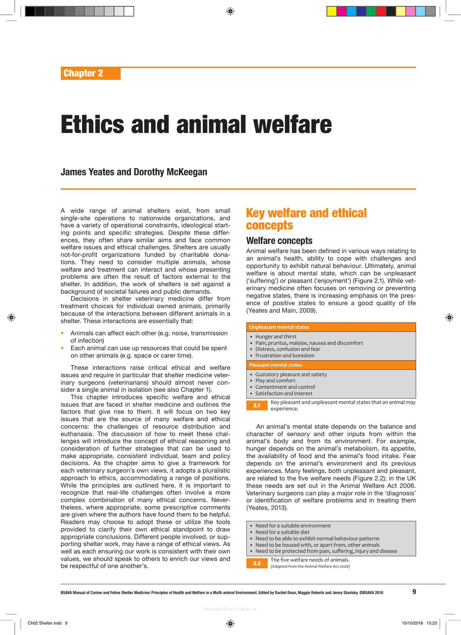 Preview page of Bsava Manual of Canine and Feline Shelter Medicine Principles of Health and Welfare in a Multi Animal Environment