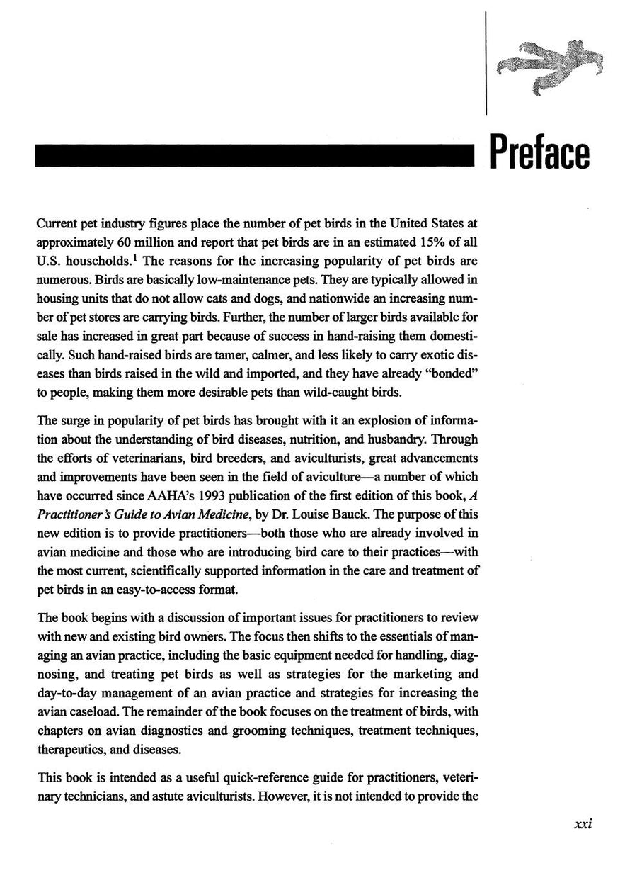 Preview page of Essentials of Avian Medicine: A Guide for Practitioners 2nd Edition