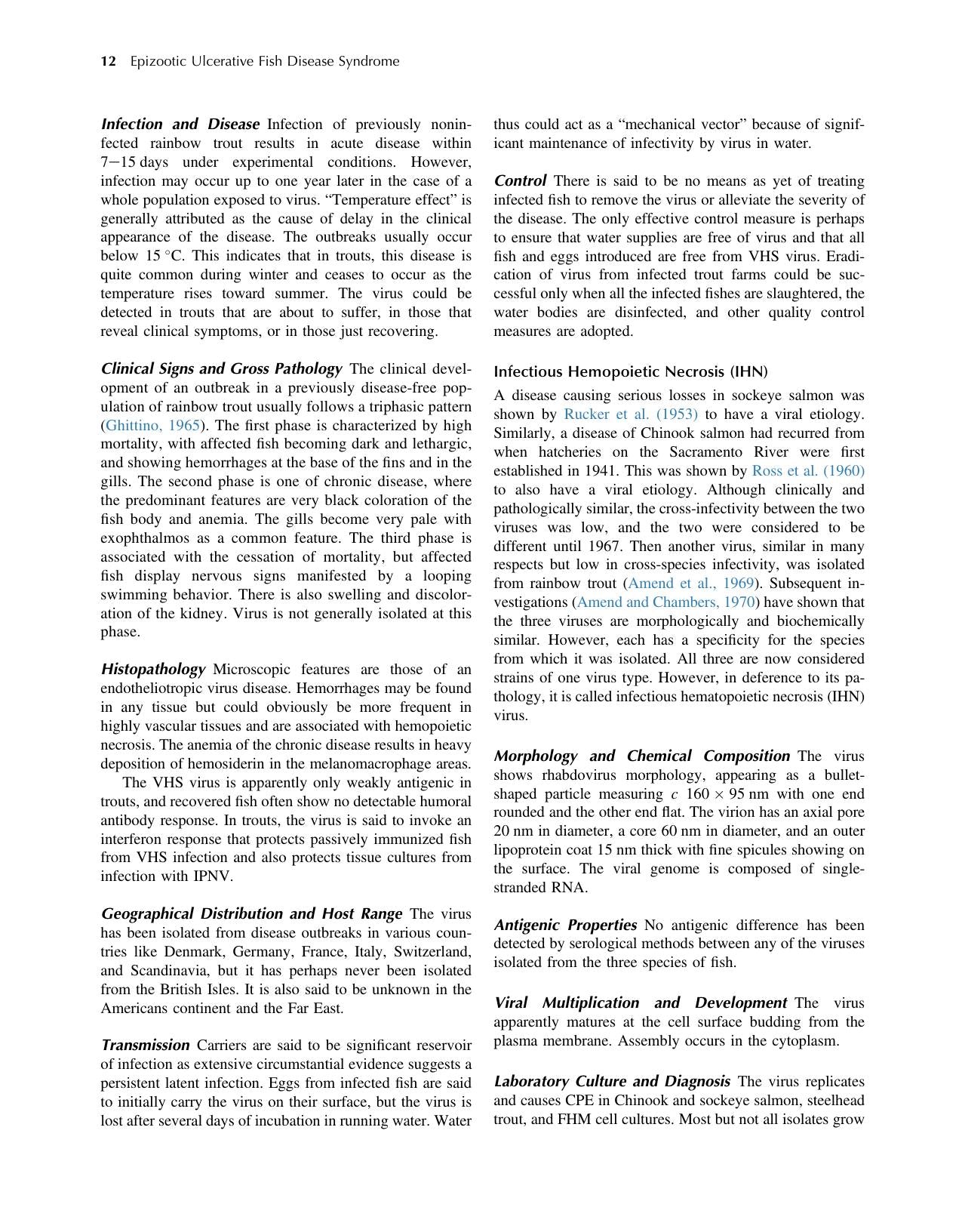 Epizootic Ulcerative Fish Disease Syndrome