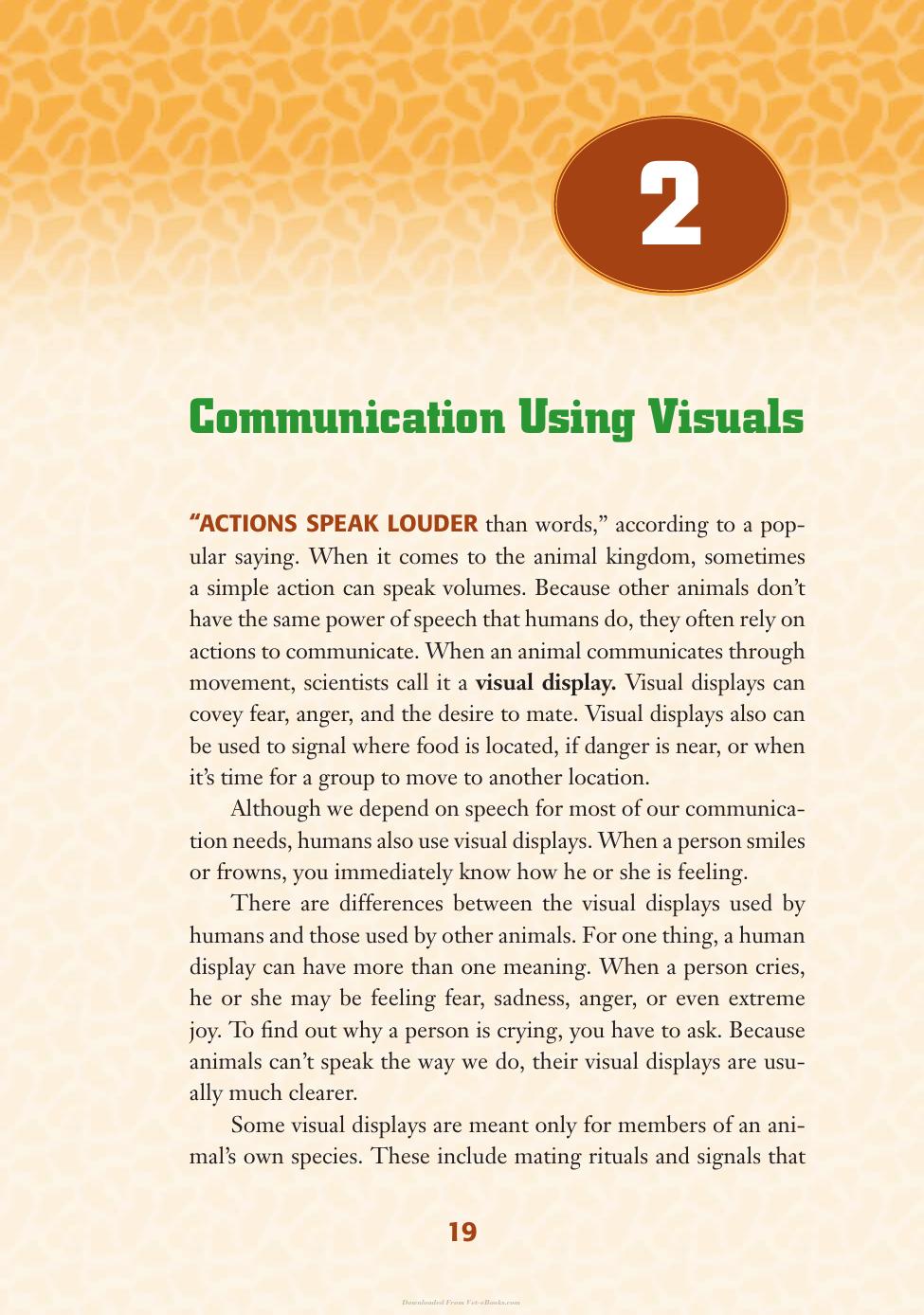 Animal Behavior Animal Communication