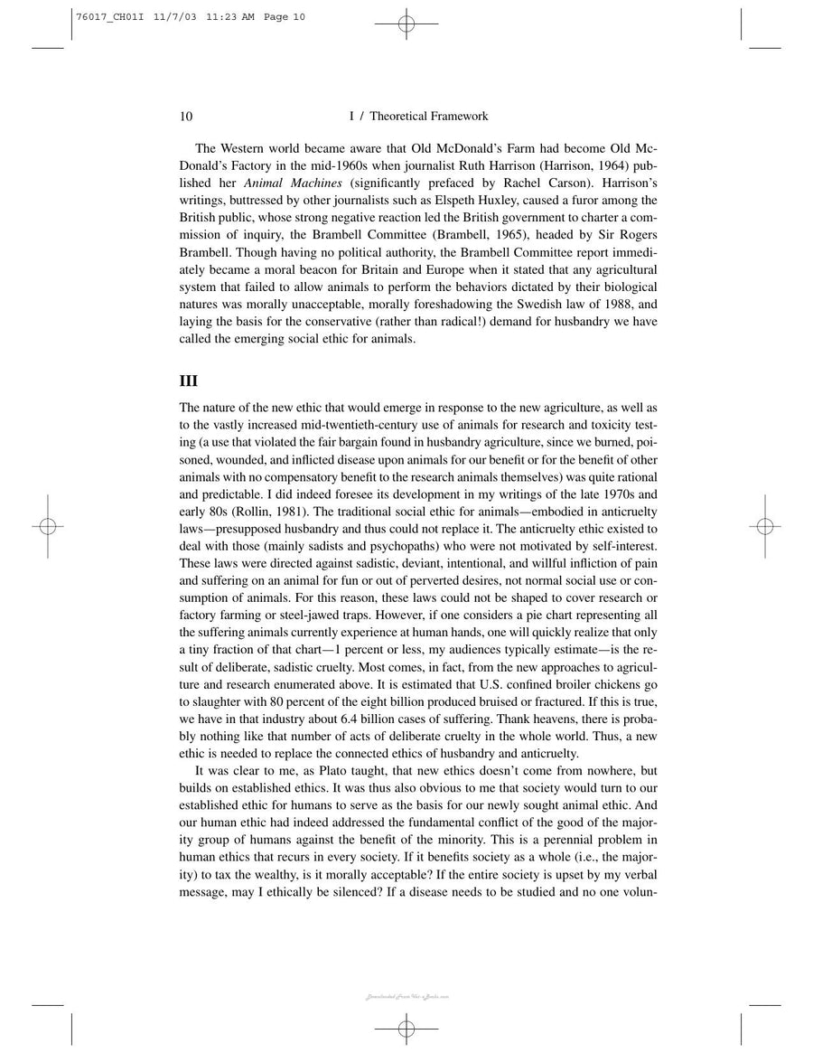 Preview page of The Well Being of Farm Animals Challenges and Solutions